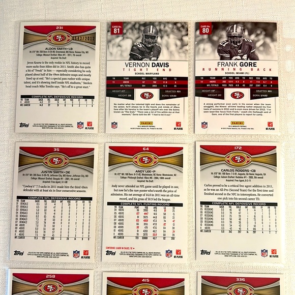 San Francisco 49ers Trading Cards - Picture 7 of 10